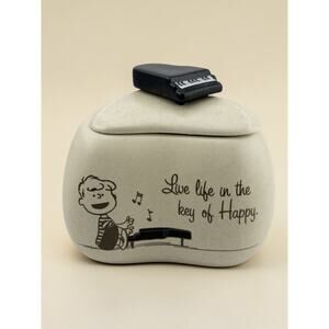 Peanuts -Hallmark Schroeder Piano Ceramic Trinket Box "Life in the Key of Happy"